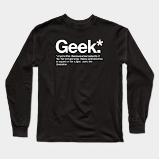 Geek Definition Long Sleeve T-Shirt